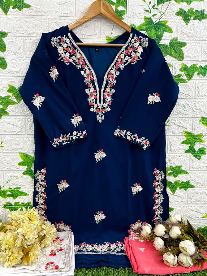 Dinsaa 194 A To D Embroidery Georgette Pakistani Readymade Suits Wholesale Clothing Suppliers In India